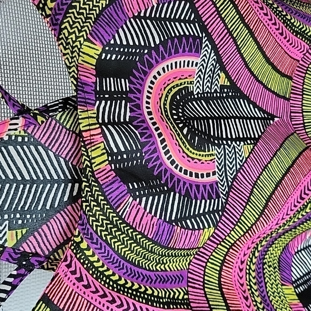 Pink Multicolor Patterned Slip Dress - Picture 8 of 10